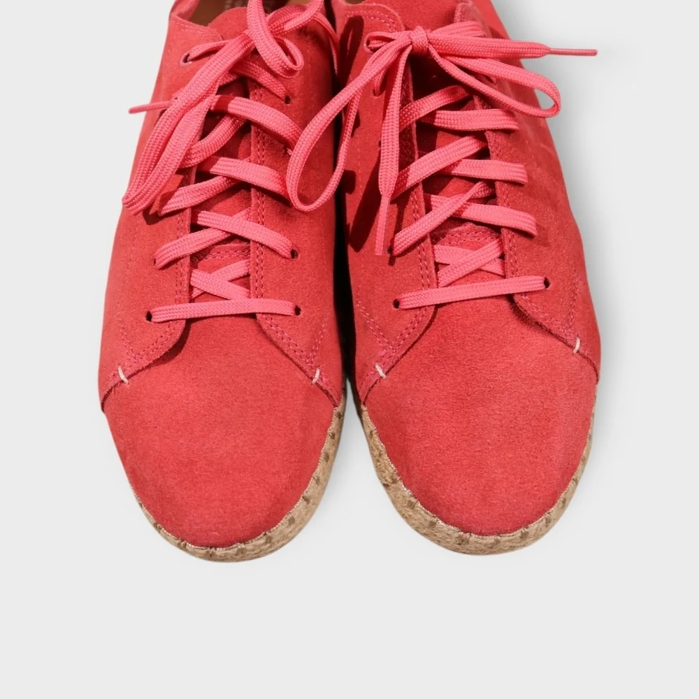 Women's Red Suede Sneakers